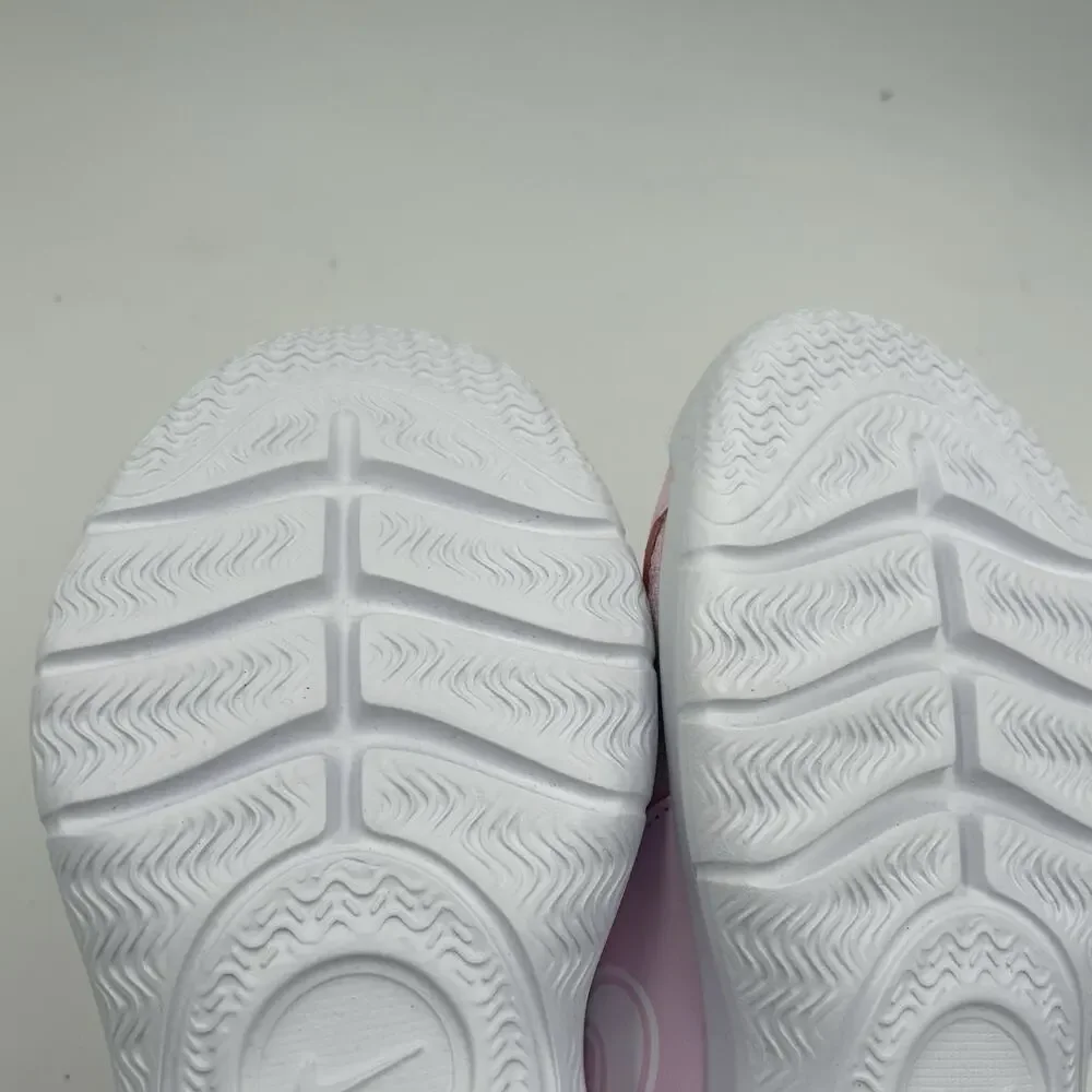 Nike Flex Runner 4 (PS) Youth Girls Size 7Y Slip-On Pink/White Sneakers New